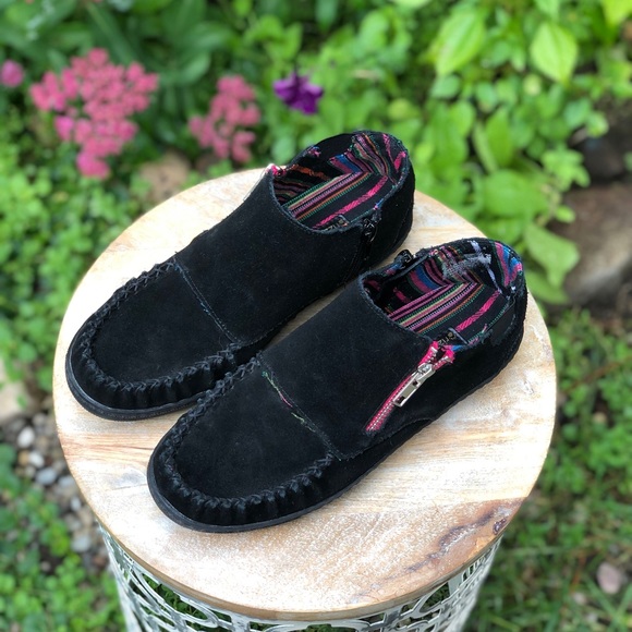 Grizzleez black suede moccasin loafers - size 7.5 - Picture 13 of 13
